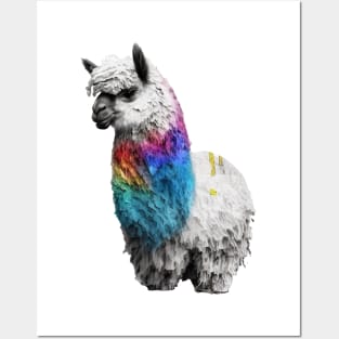 Alpaca Llama Realistic Posters and Art